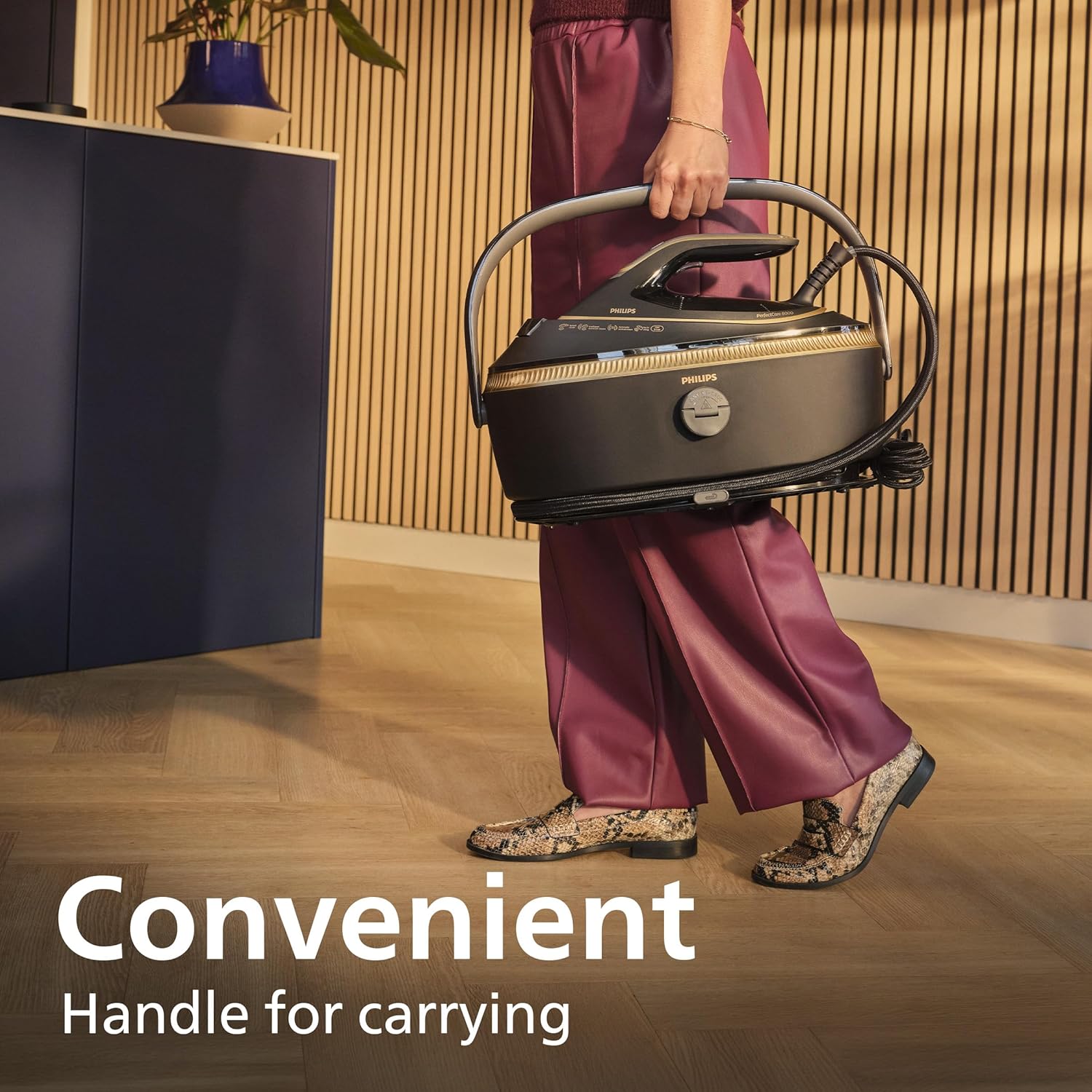 Philips PerfectCare 8000 Series Steam Generator - 3120W, 750g Turbopower Steam Boost, No Burns Guaranteed, Int. Automatic Steam, Ultimate Glide, No Temp settings, 1.4L Tank, Self-Cleaning - PSG8200/80